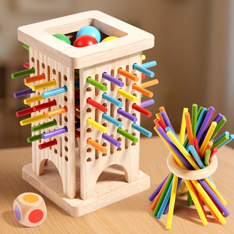 Board Game Pdf - Montessori Wooden Board Game Colorful Sticks