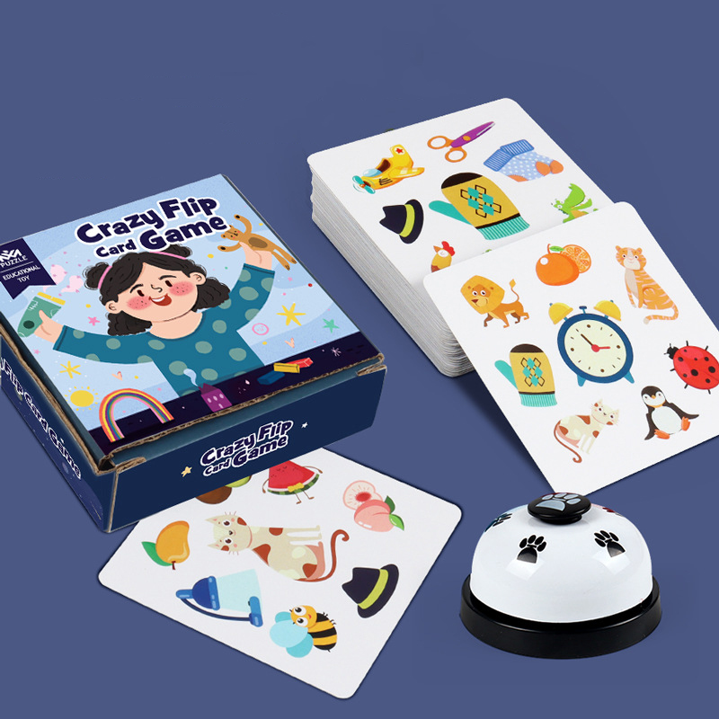 Cooperative Card Game - Kids Memory Matching Crazy Cards Toy