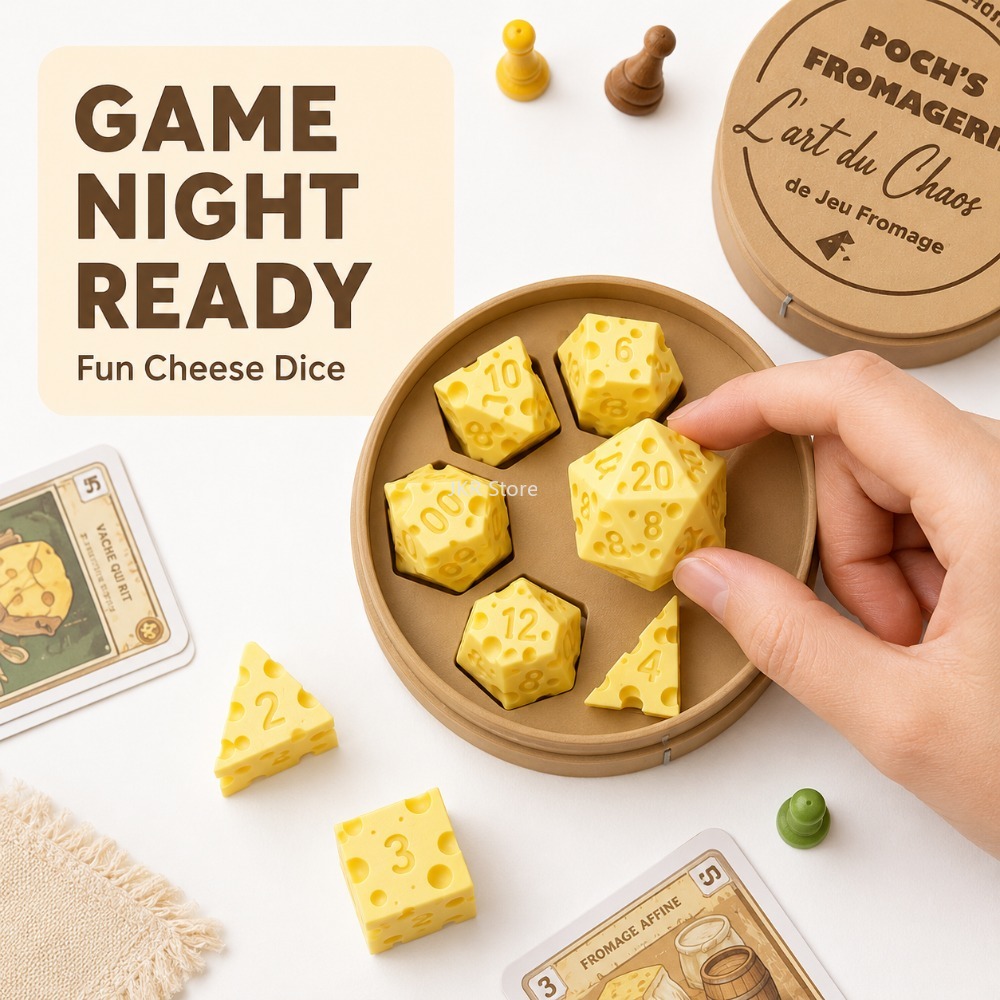 Creative Irregular Cheese Dice - Board Game Review review and price