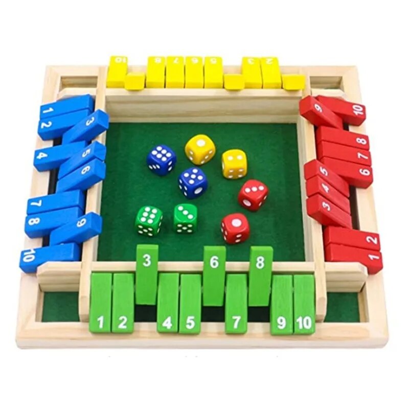 Wooden Dice Board Game Shut Th - Board Game Review review and price